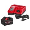 48-59-1881 CARGADOR MULTIVOLTAJE M18 C/ BATERÍA M18 FORGE XC8.0