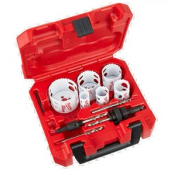 49-22-4095 KIT DE BROCA SIERRA HOLE DOZER™ PARA ELECTRICISTA DE 10 PIEZAS (7/8?, 1 1/8?, 1 3/8?, 1 3/4?, 2?, 2 1/2?, 3/8? VÁSTAG