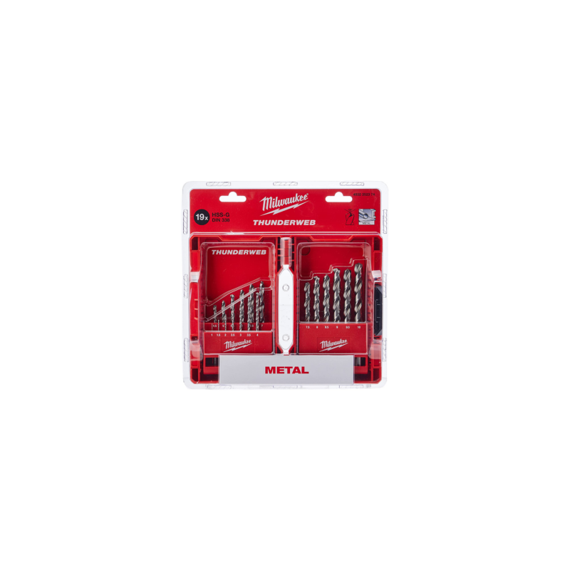 4932-3523-74 HSS-G – Juego de brocas (metal, 19 piezas)