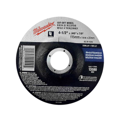 49-94-4505 DISCO PARA CORTE DE METAL MILWAUKEE 4-1/2? x .045?