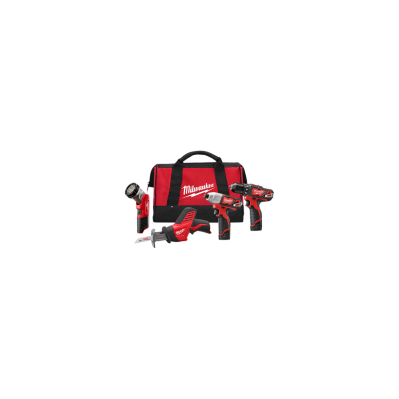 2498-24 TALADRO 3/8?, LLAVE DE IMPACTO 1/4?, SIERRA SABLE & LAMPARA DE TRABAJO M12™ FUEL™ COMBO-KIT