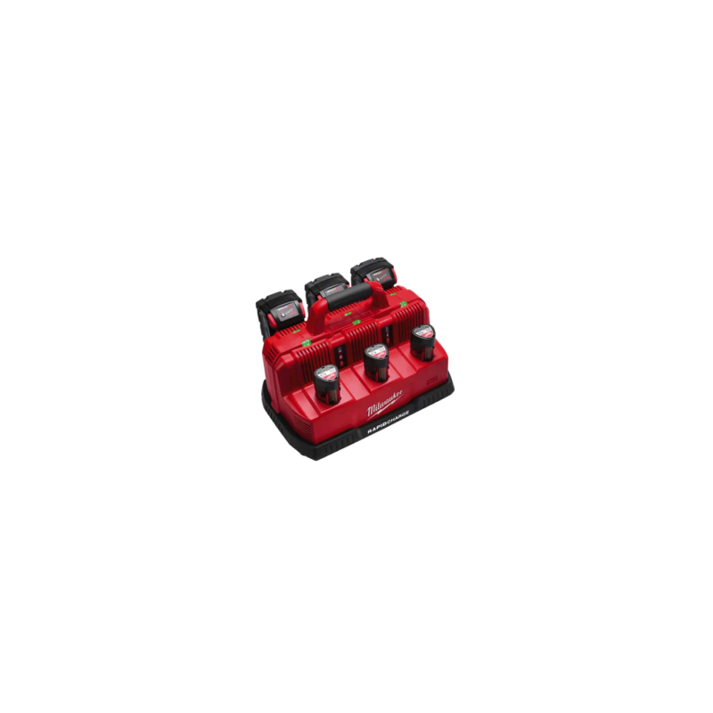 48-59-1807 CARGADOR MULTIVOLTAJE CARGA RAPIDA HASTA 6 BATERIAS SIMULTANEAS M12™ M18™