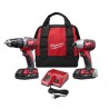 2697-22CT COMBO INALÁMBRICO DE 2 HERRAMIENTAS ROTOMARTILLO 1/2? M18™ +  LLAVE DE IMPACTO COMPACTA HEXAGONAL 1/4?  M18™ CON CARBO