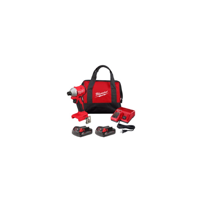 3650-22CT Kit de destornillador de impacto hexagonal compacto de 1/4? sin escobillas M18™
