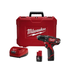 2401-22 KIT INALÁMBRICO  DE 1 HERRAMIENTA TALADRO DE 3/8? M12™ CON CARBONES 12 VOLTIOS ION DE LITIO CON DOS BATERÍAS DE CP 1.5 A