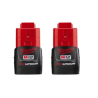 48-11-2411 PAQUETE DE DOS BATERIAS COMPACTA 1.5 REDLITHIUM™ M12™